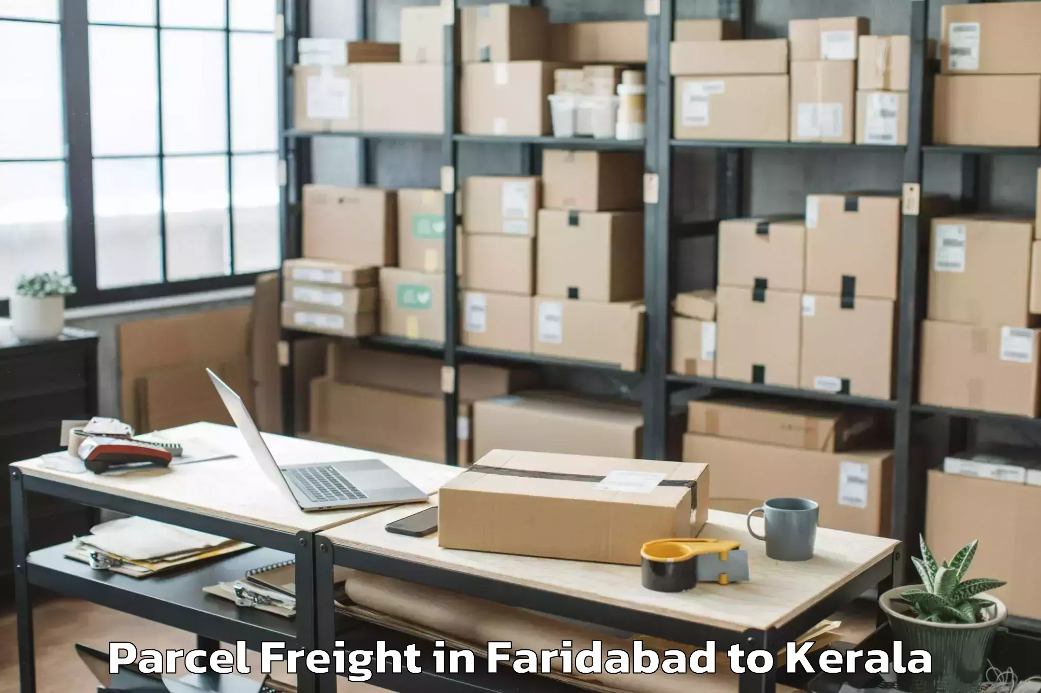 Faridabad to Mall Of Joy Thrissur Parcel Freight Booking